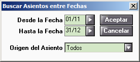 Buscar asientos por fecha